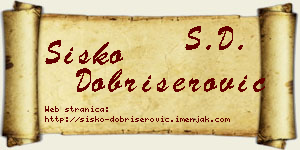 Sisko Dobrišerović vizit kartica